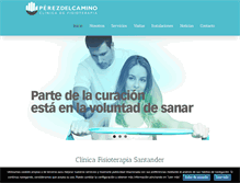 Tablet Screenshot of fisioperezdelcamino.com